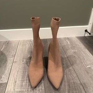 Aldo booties, size 6. Brownish/pink. Worn 1 time as bridesmade